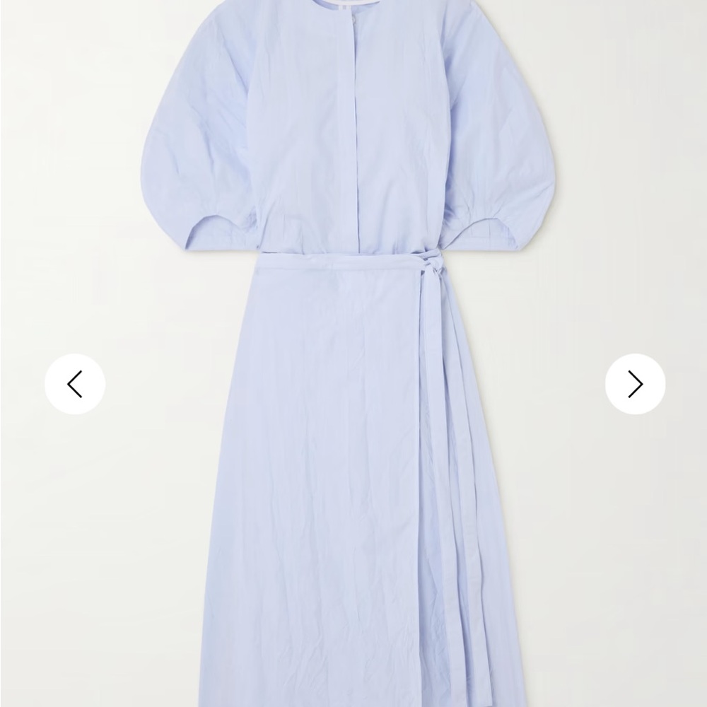 Proenza Schouler Light Blue Puff Sleeve Dress